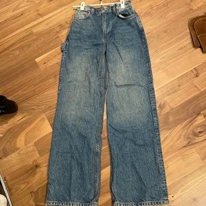 Hailey Utility High Rise Wide Leg Jeans